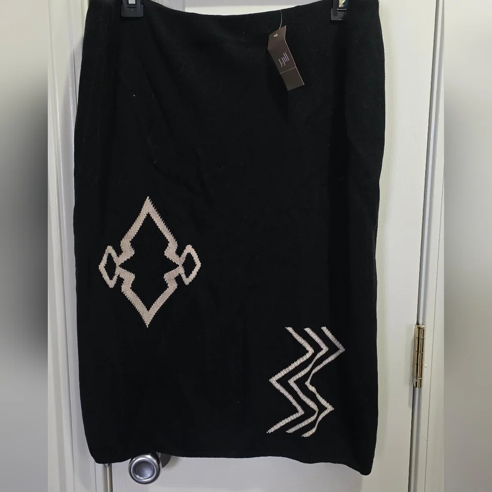 J. Jill Black Knit Skirt - Picture 2 of 4
